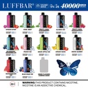 LUFFBAR FLARE 5% DISPOSABLE 40000 PUFFS BOX OF 5