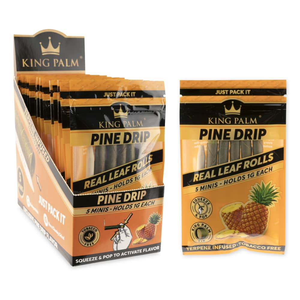 KING PALM 5 MINIS 1G ROLLS PINE DRIP BOX OF 15