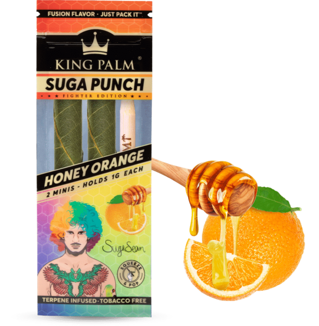 KING PALM X SEAN O'MALLEY 2 MINIS 1G ROLLS SUGA PUNCH BOX OF 20