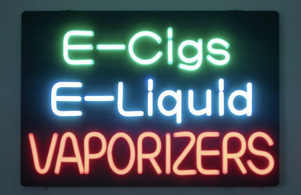 LED NEON SIGN 71*46CM #ME14 (E-CIGS E-LIQUID VAPORIZERS) DESIGN