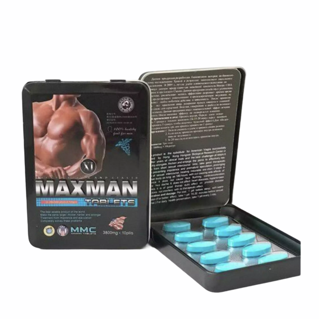 MAX MAN TABLETS MMC 3800MG 10CT BOX OF 12