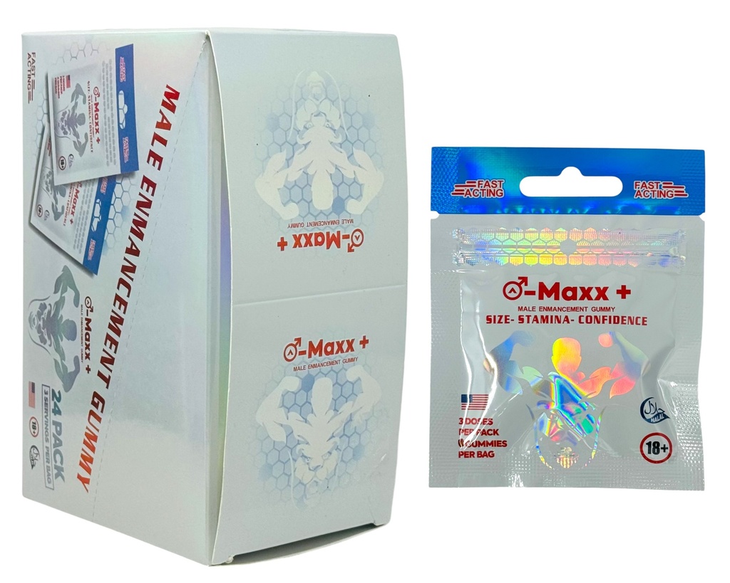 MAXX+ MALE ENHANCEMENT GUMMIES 3CT BAG