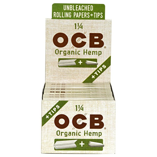 OCB ORGANIC HEMP 1.25 PAPER + TIPS