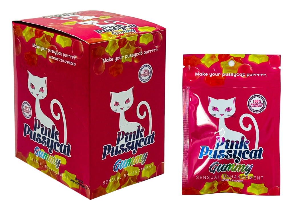 PINK PUSSYCAT SENSUAL ENHANCEMENT GUMMIES 3CT BAG