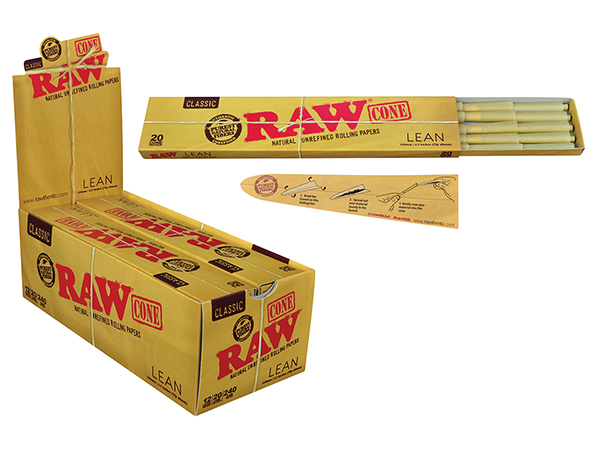 RAW CONE CLASSIC LEAN 110MM TIP 40MM 20CT BOX OF 12