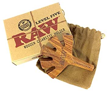 RAW FIVE ON IT CIG HOLDER WOODEN 