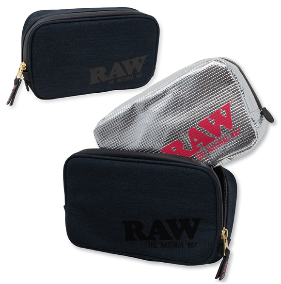 RAW SMELL PROOF BAG IN A BAG FULL OUNCE MEDIUM BLACK TONAL