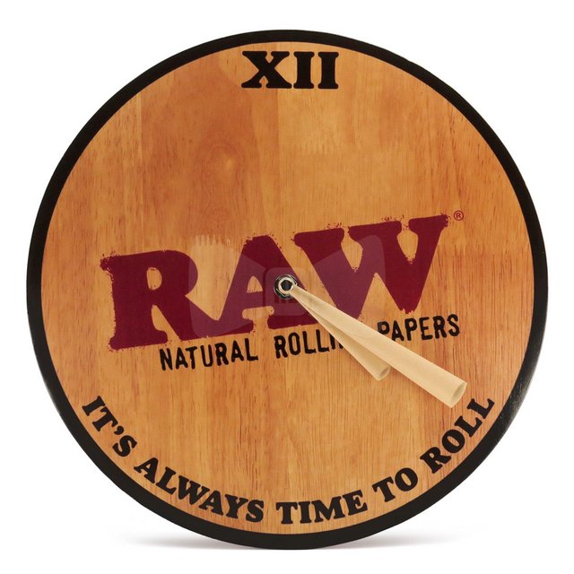 RAW WOODEN WALL CLOCK