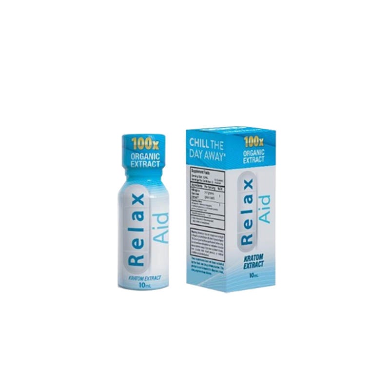 RELAX AID 100X SHOT ORGANIC EXTRACT BOX OF 12