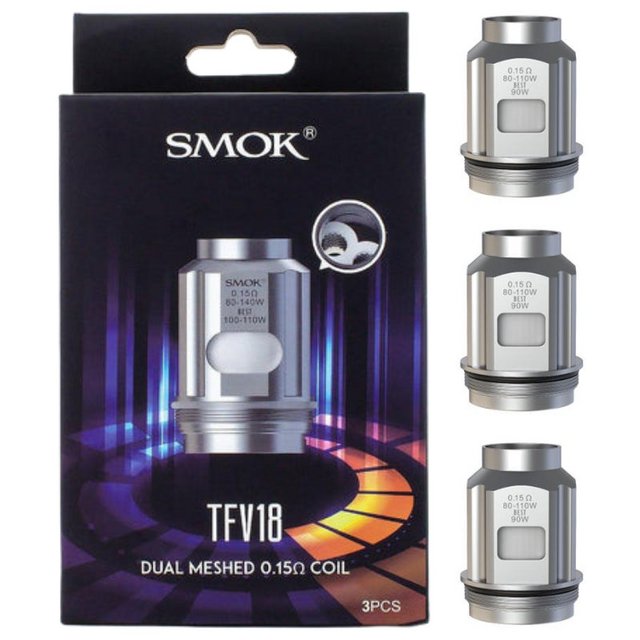 SMOK TFV18 0.15OHM DUAL MESHED COIL 3PCS