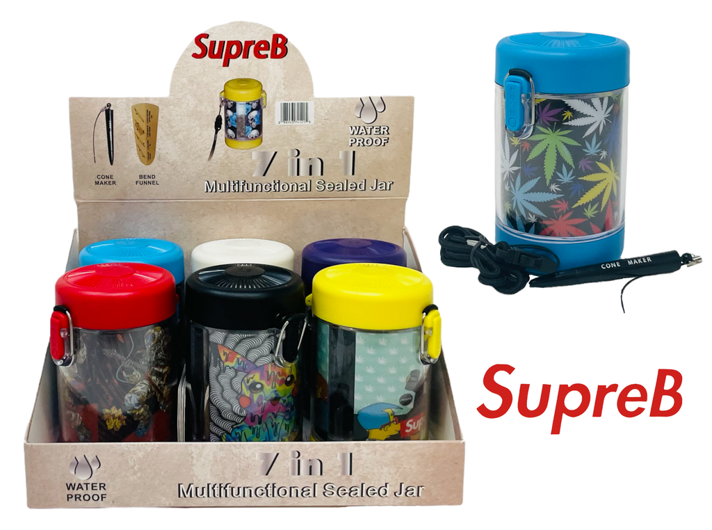 SUPREB 7 IN 1 MULTIFUNCTIONAL SEALED JAR BOX OF 6