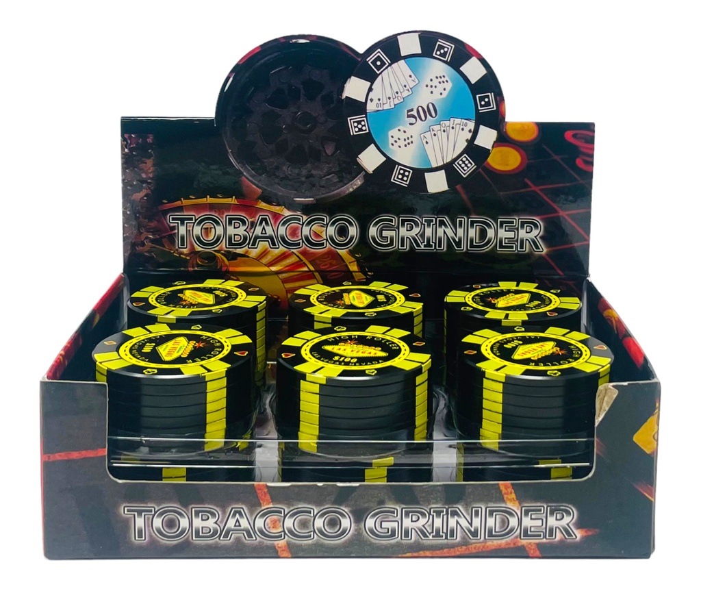 TOBACCO GRINDER 3 PARTS #MD211-1 BOX OF 12