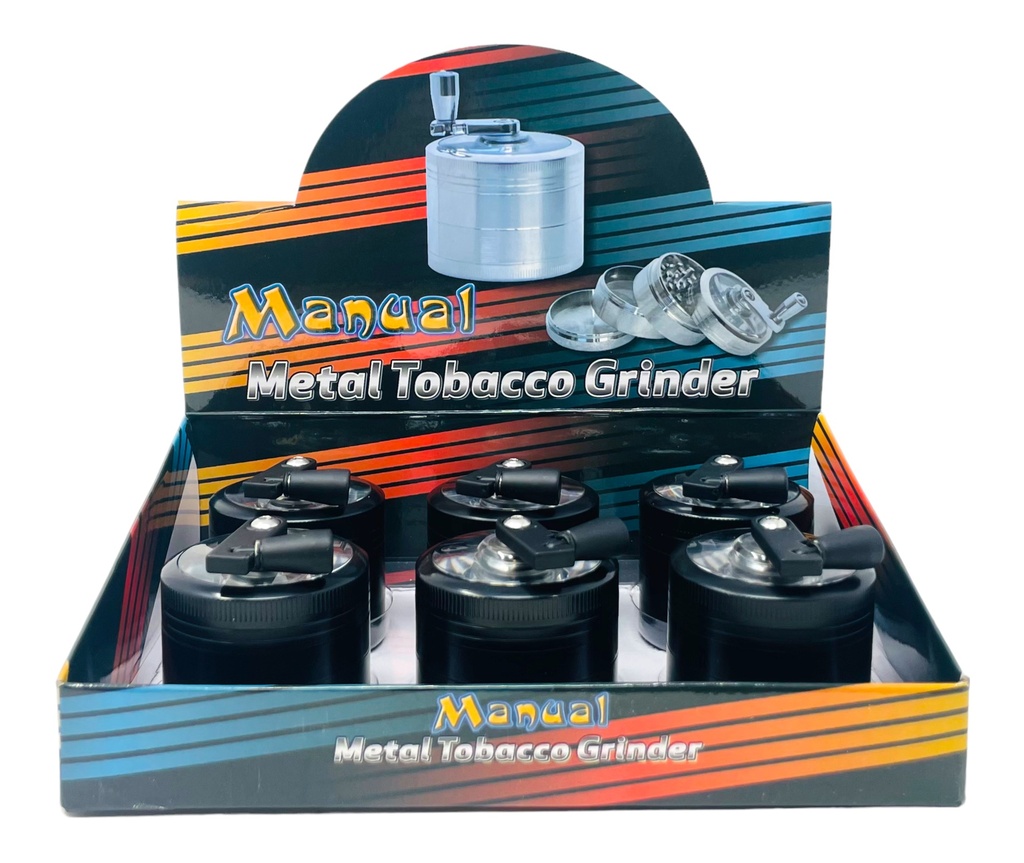 TOBACCO GRINDER 4 PARTS #MD058SY-4H BOX OF 6