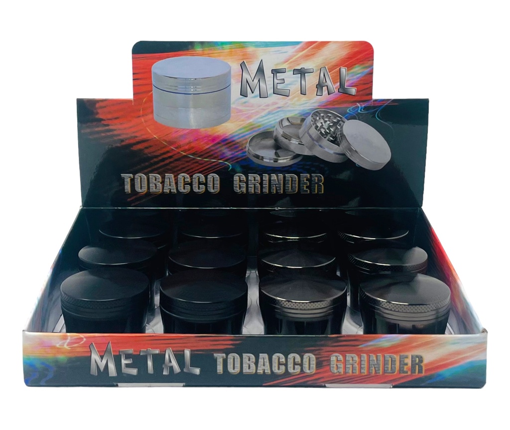 TOBACCO GRINDER 4 PARTS #MD109 BOX OF 12