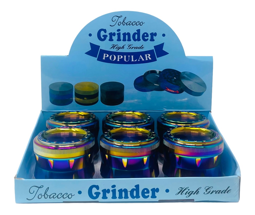 TOBACCO GRINDER 4 PARTS #MD129XC BOX OF 6