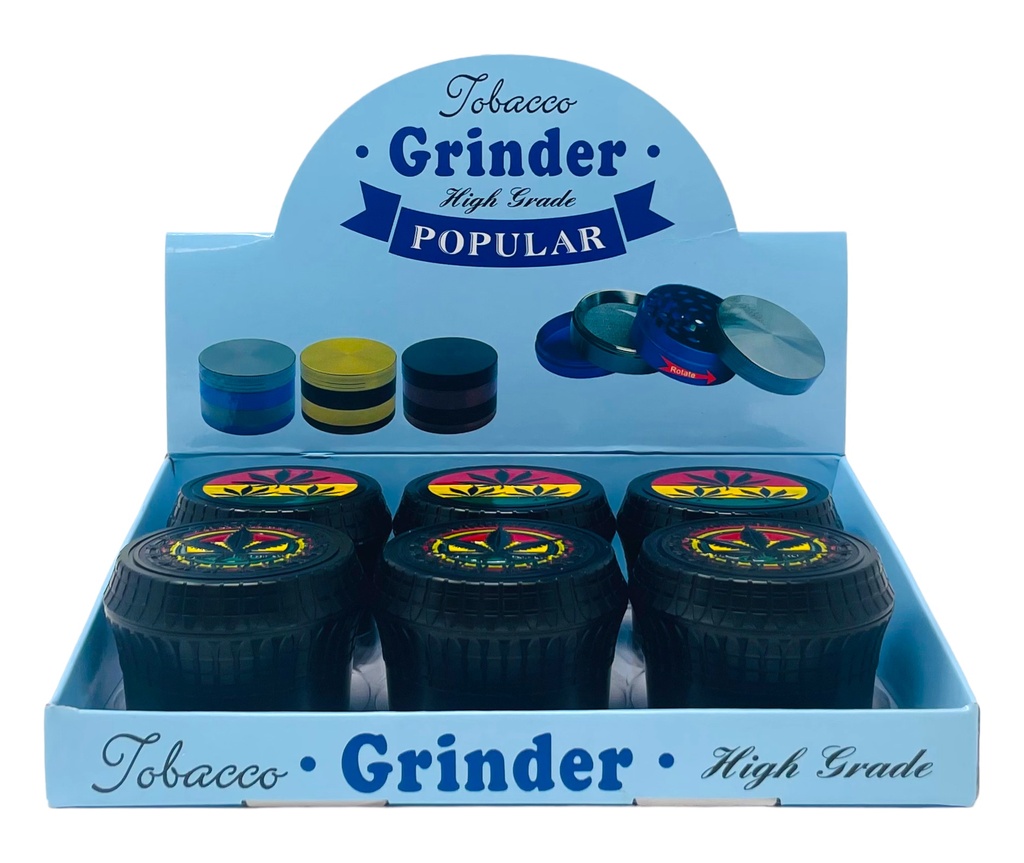 TOBACCO GRINDER 4 PARTS #MD133DY-01MY BOX OF 6