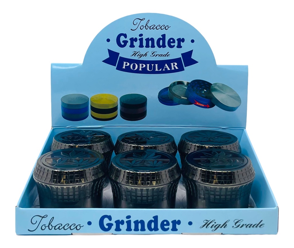 TOBACCO GRINDER 4 PARTS #MD133DY-02MY BOX OF 6