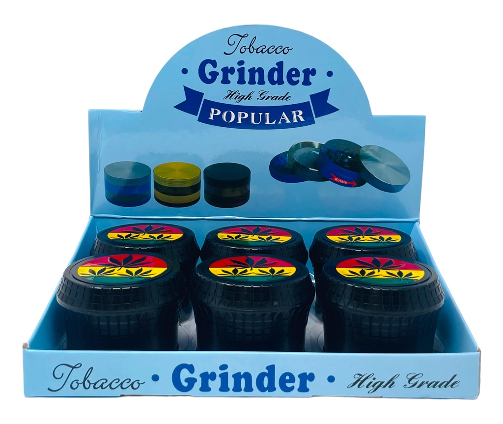 TOBACCO GRINDER 4 PARTS #MD133DY-2MY BOX OF 6