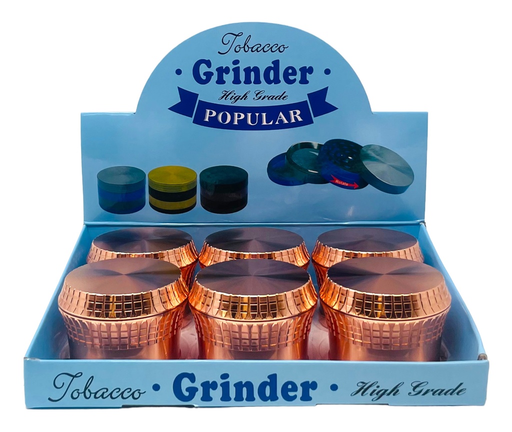 TOBACCO GRINDER 4 PARTS #MD133RG BOX OF 6