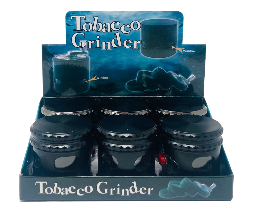 TOBACCO GRINDER 4 PARTS #MD138KCST-RG BOX OF 6