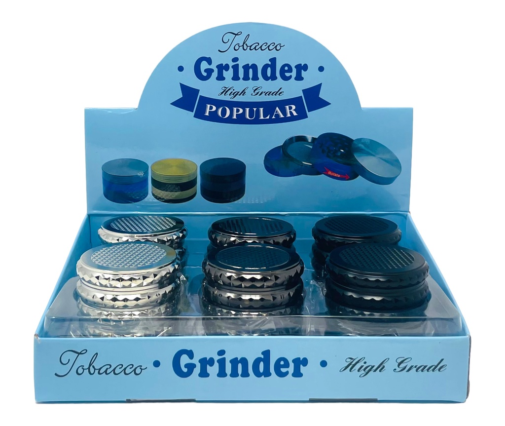 TOBACCO GRINDER 4 PARTS #MD139WG-3 BOX OF 12