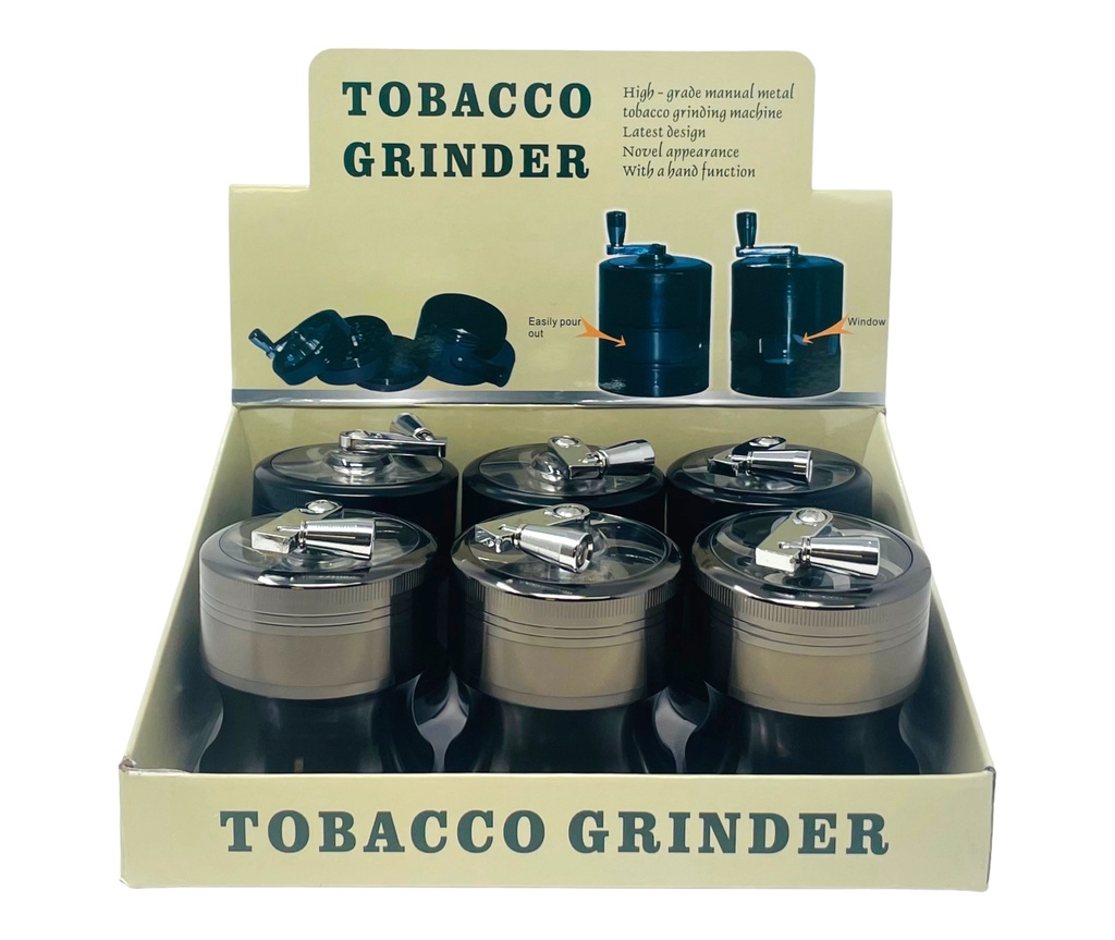 TOBACCO GRINDER 4 PARTS #MD141SY BOX OF 6