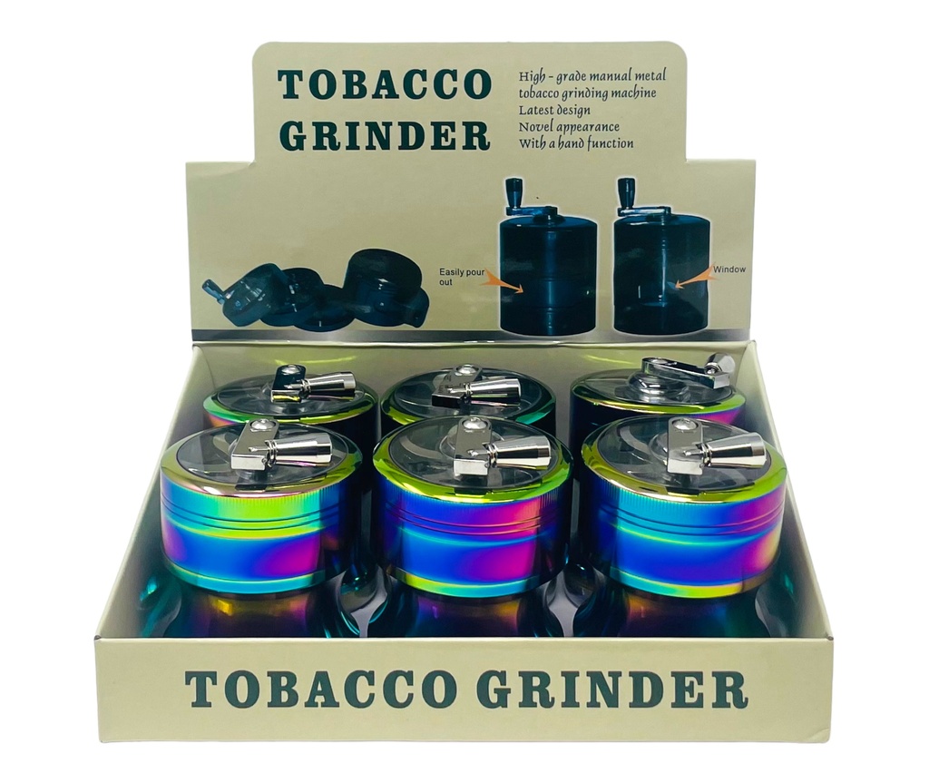 TOBACCO GRINDER 4 PARTS #MD141SYXC BOX OF 6