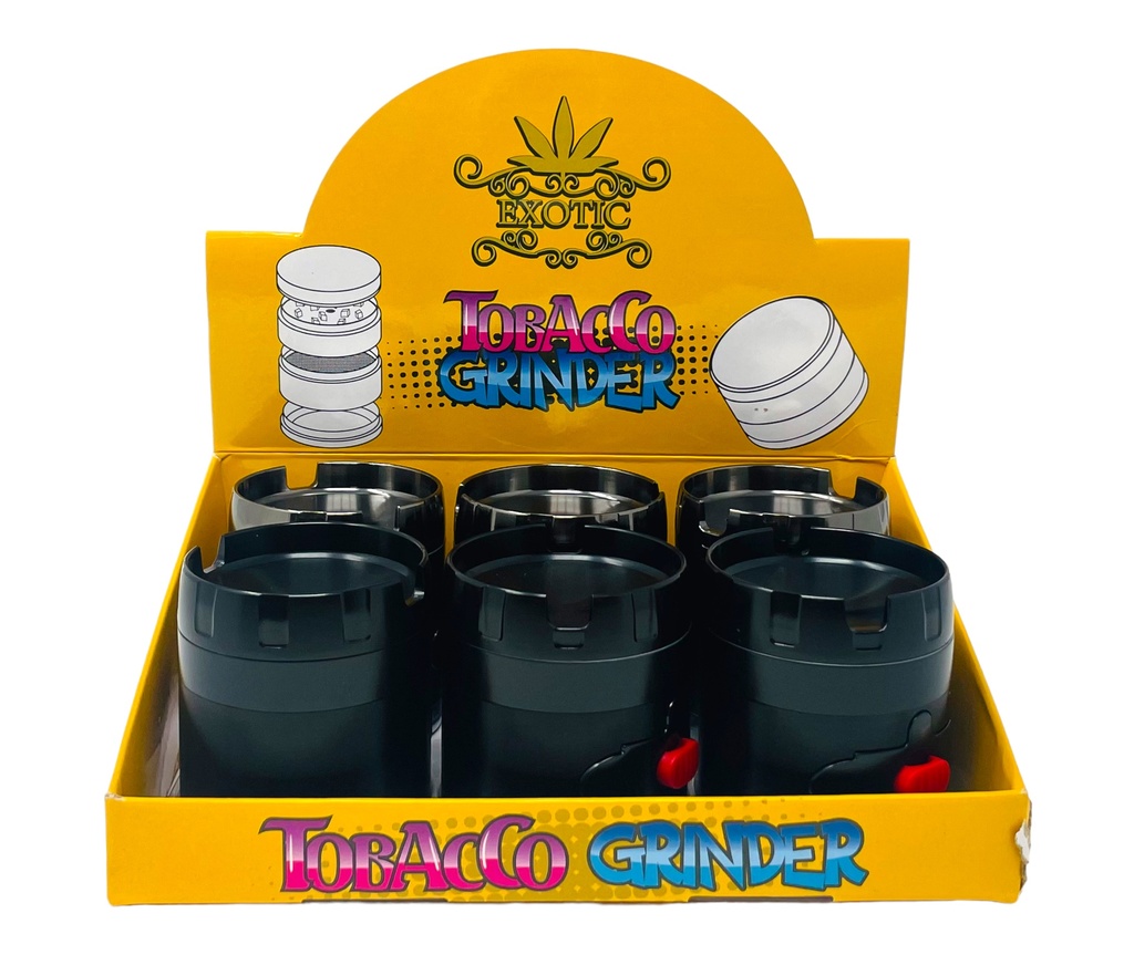 TOBACCO GRINDER 4 PARTS #MD143-2GX+1 BOX OF 6