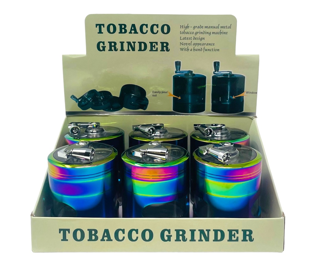 TOBACCO GRINDER 4 PARTS #MD147SY-XC BOX OF 6