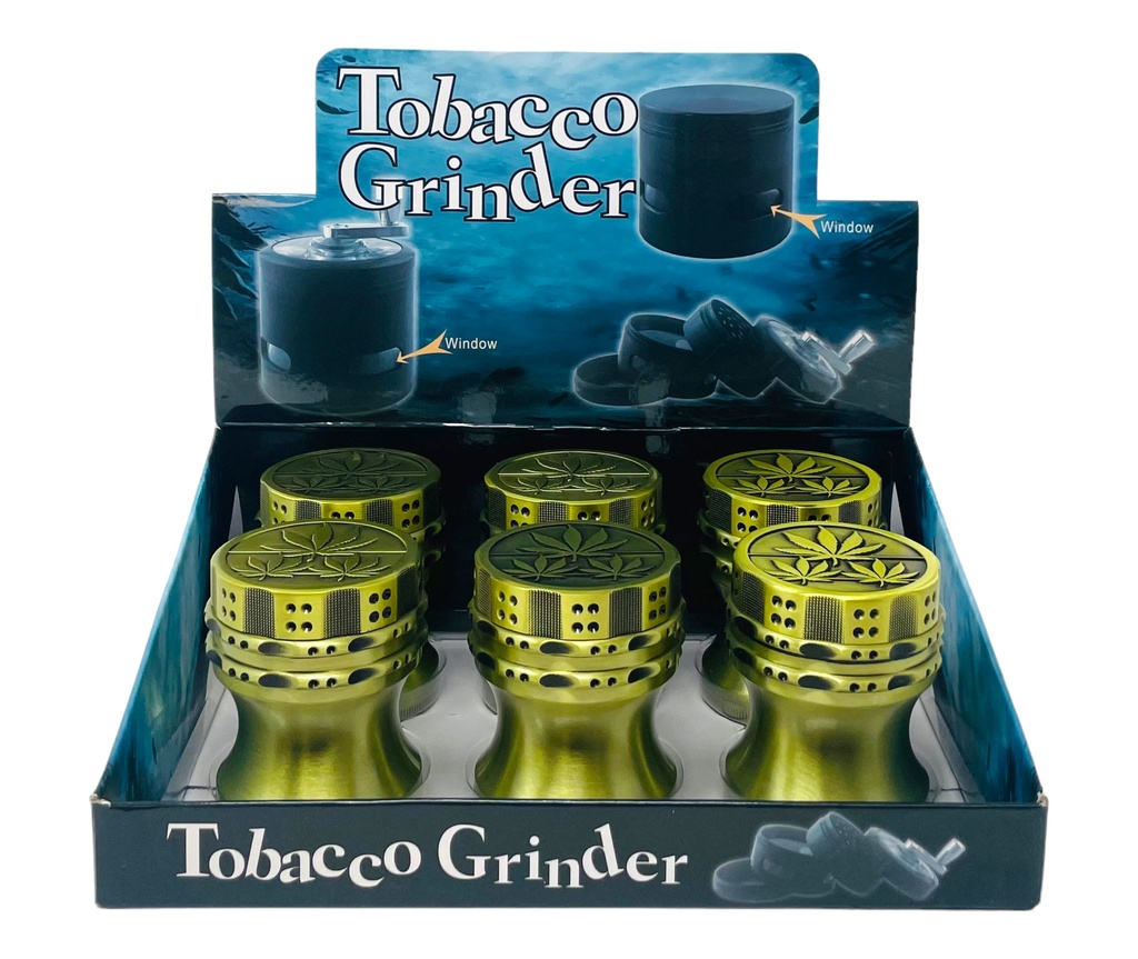 TOBACCO GRINDER 4 PARTS #MD150JB-1MY-2 BOX OF 6