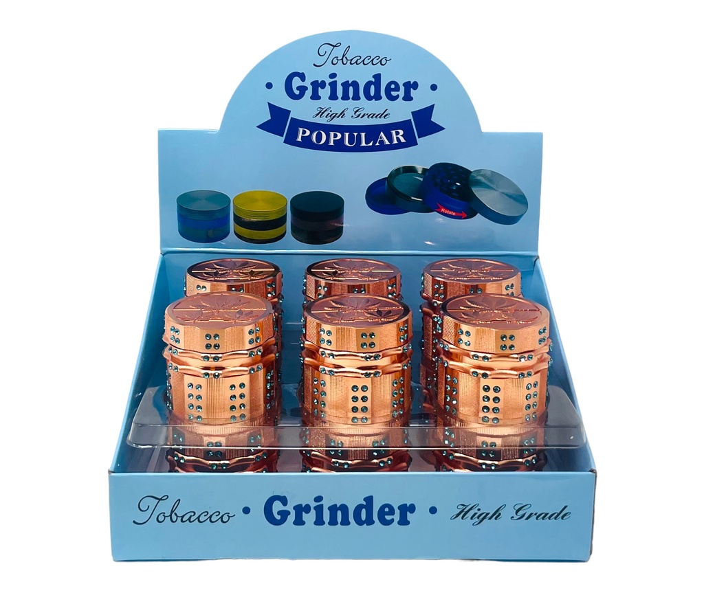 TOBACCO GRINDER 4 PARTS #MD150Z-1MY-RG BOX OF 12