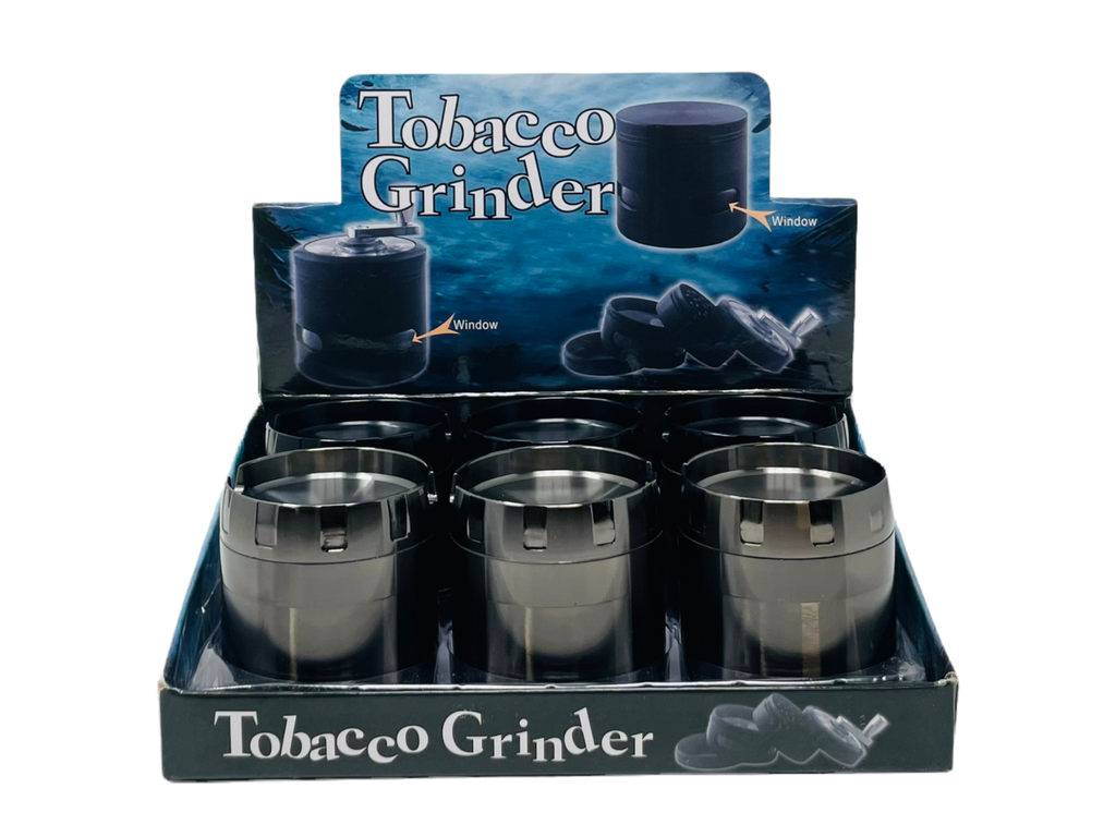 TOBACCO GRINDER 4 PARTS U SHAPE TOP WITH PHONE HOLDER #TG4-63PH-DR1 BOX OF 6