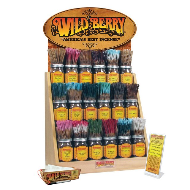 WILD BERRY INCENSE DISPLAY 18 FRAGRANCES