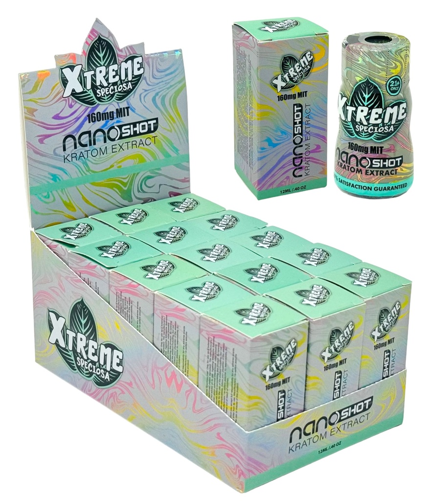 XTREME SPECIOSA NANO KRATOM SHOTS BOX OF 15