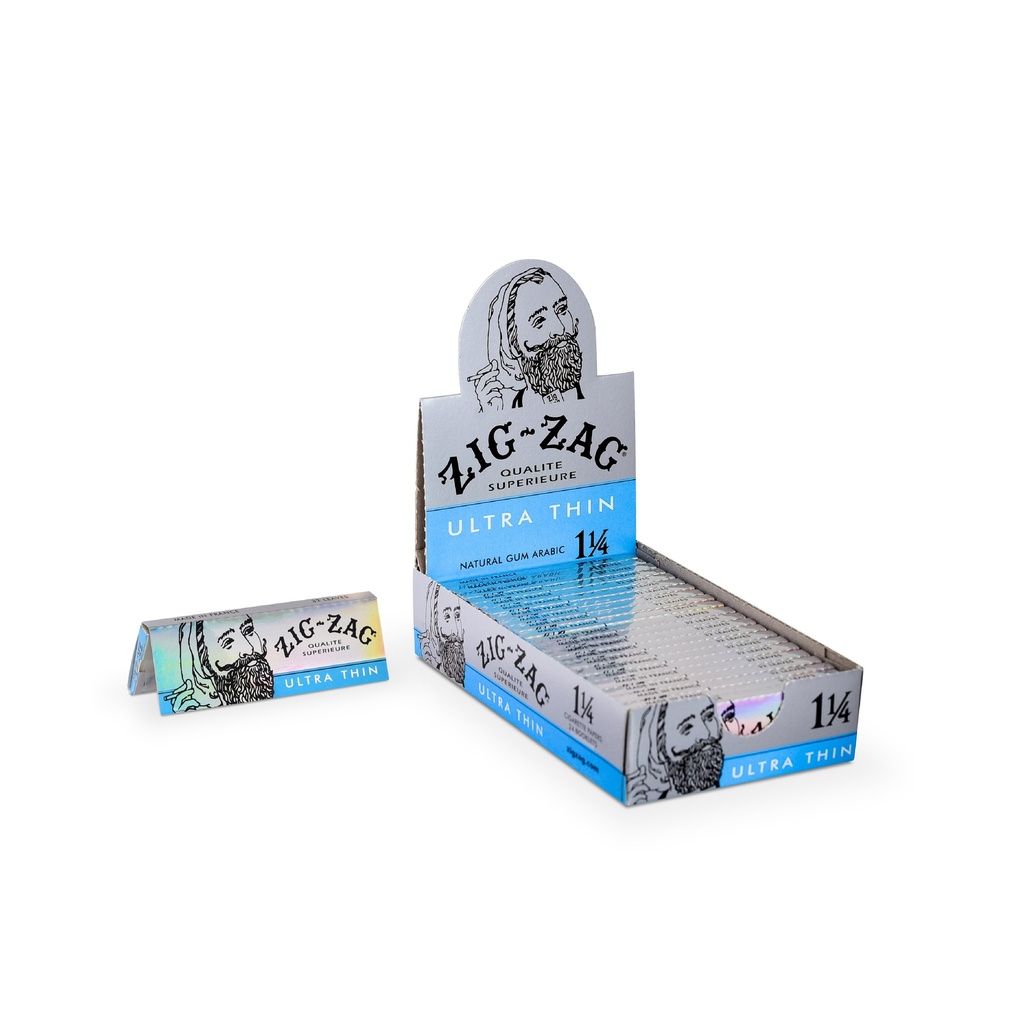 ZIG ZAG 1.25 ULTRA THIN 24 BOOKLET CIGARETTE PAPERS