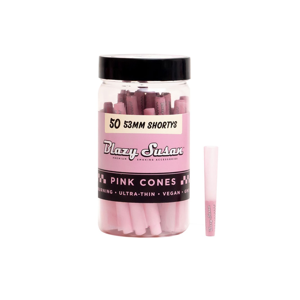 BLAZY SUSAN PINK CONES 50CT JAR