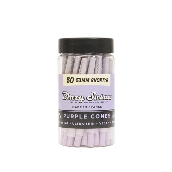 BLAZY SUSAN PURPLE CONES 50CT JAR