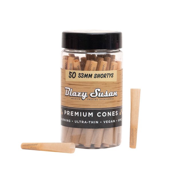 BLAZY SUSAN UNBLEACHED CONES 50CT JAR