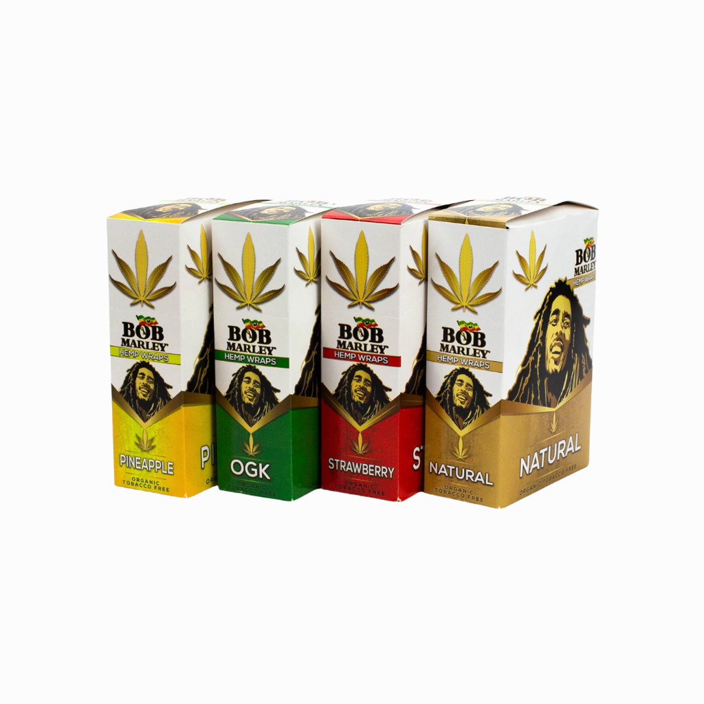 BOB MARLEY HEMP WRAPS ORGANIC BOX OF 25