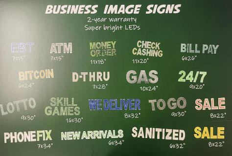 BUSINESS IMAGE SIGN LED (EDIBLE) DESIGN