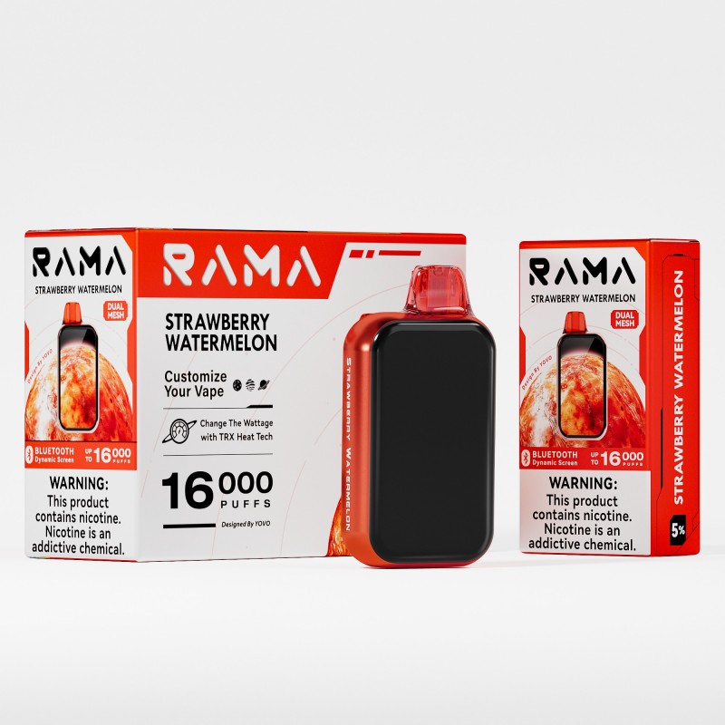 RAMA 5% DISPOSABLE 16000 PUFFS BOX OF 5