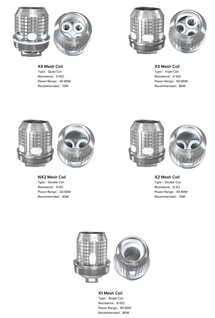 FREEMAX FIRELUKE M MESH COILS 5CT