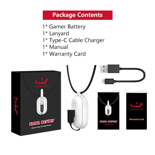 GAMER DISCREET VAPE CARTRIDGE BATTERY BY HAMILTON DEVICES