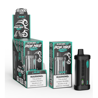 TYSON 2.0 IRON MIKE 5% DISPOSABLE 15000 PUFFS BOX OF 5