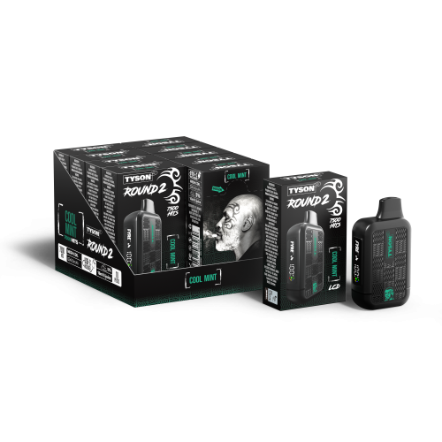 TYSON 2.0 ROUND 2 5% DISPOSABLE 7500 PUFFS BOX OF 10