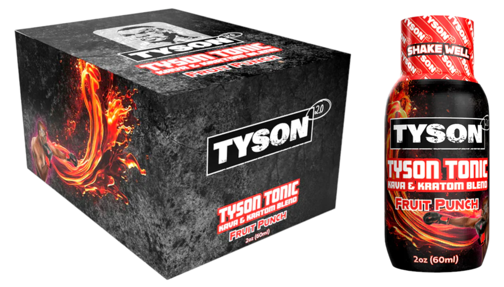 TYSON 2.0 TYSON TONIC KAVA & KRATOM BLEND SHOTS BOX OF 12