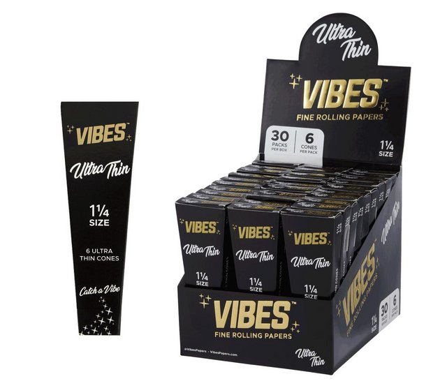 VIBES 1 1/4 CONES 6CT BOX OF 30