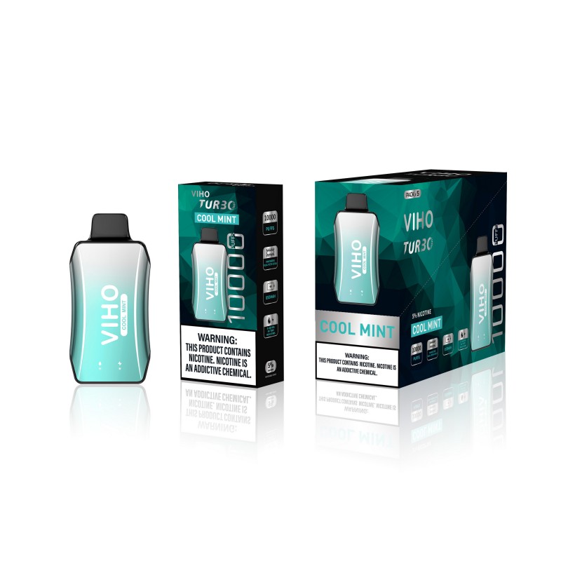 VIHO TURBO 5% DISPOSABLE 10000 PUFFS BOX OF 5