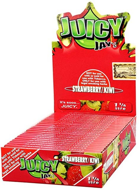 JUICY JAY'S 1.25 FLAVORED ROLLING PAPER BOX OF 24