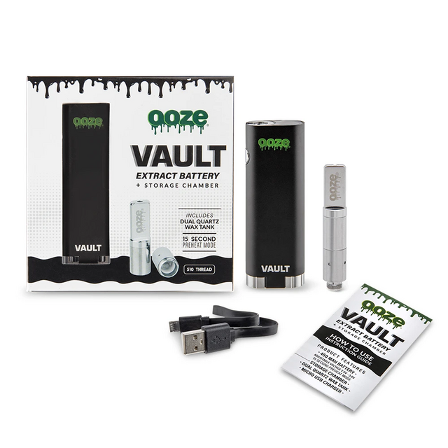 OOZE VAULT EXTRACT BATTERY WITH STORAGE CHAMBER